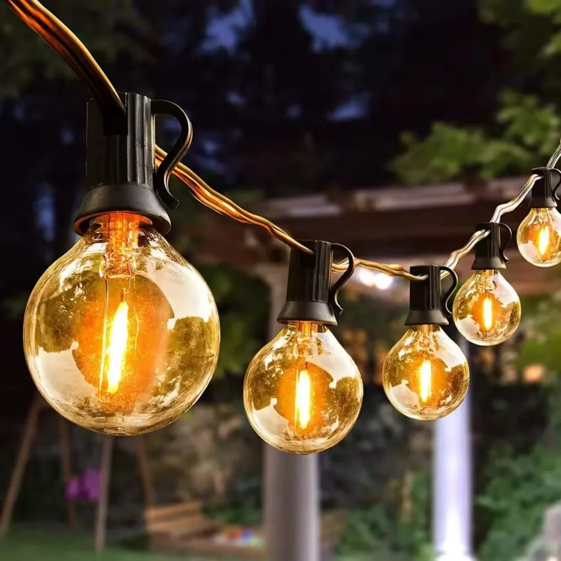 Extensión 20 bombillos Led Solar Cristal Recargable 5m Cálida 011C